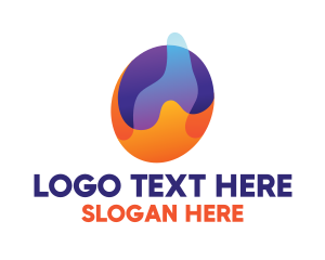 Juicery - Colorful Splash Letter O logo design