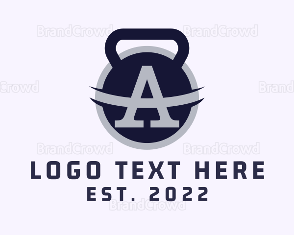 Kettlebell Letter A Logo