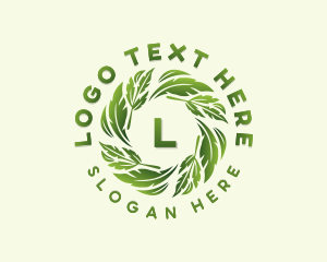 Environmental Garden Leaves Logo