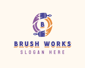 Brush - Painter Paint Brush logo design