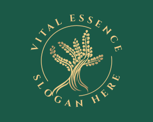 Essential - Wellness Golden Tree logo design