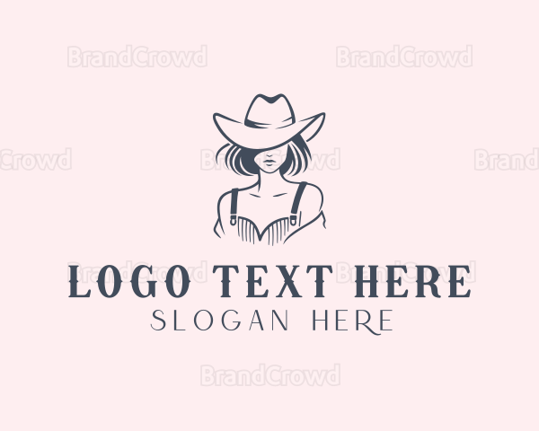 Cowgirl Western Fashion Logo