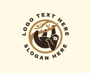 Branch - Sloth Animal Branch logo design