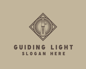 Elegant Edison Light Bulb logo design