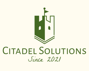 Citadel - Ancient Shield Turret logo design