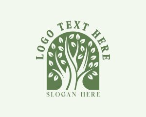 Environmental Garden Tree Logo