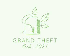 Herbalist - Natural Green Tea logo design