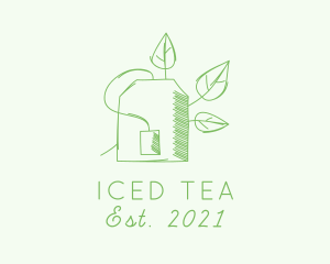 Natural Green Tea logo design