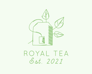 Natural Green Tea logo design