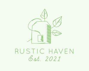 Natural Green Tea logo design