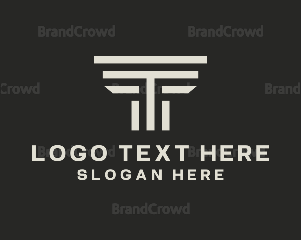 Law Firm Finance Letter T Logo