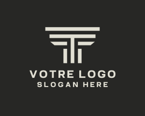 Financial - Law Firm Finance Letter T logo design