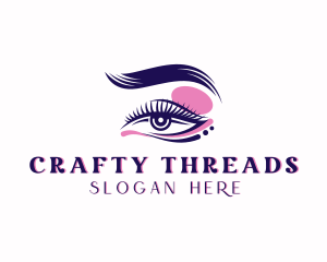 Eyelash Perm Threading logo design