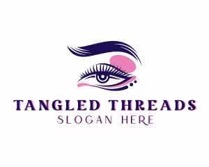 Eyelash Perm Threading logo design