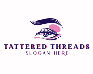 Eyelash Perm Threading logo design