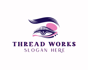 Eyelash Perm Threading logo design