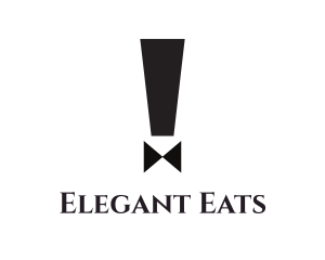 Exclamation Bow Tie logo design