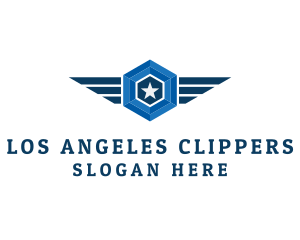 Military Star Wings Logo