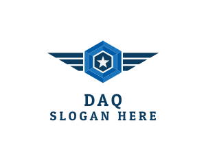 Aviation - Military Star Wings logo design
