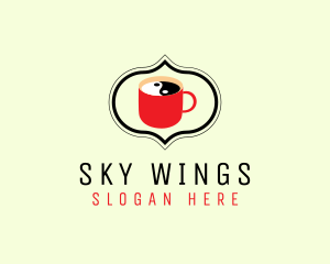 Caffeine - Yin Yang Coffee logo design