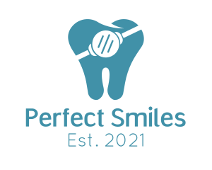 Dentures - Blue Tooth Mask logo design