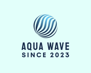 Wave Technology Globe logo design