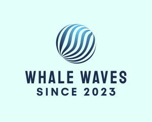 Wave Technology Globe logo design