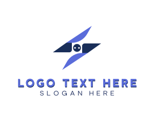 Lightning Electrical Outlet logo design