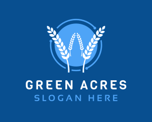 Wheat Agriculture Technology logo design