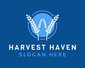 Wheat Agriculture Technology logo design