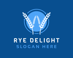 Rye - Wheat Agriculture Technology logo design