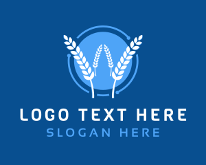 Agriculture - Wheat Agriculture Technology logo design