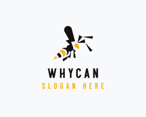 Bee - Flying Insect Wasp logo design