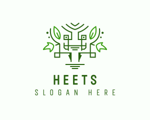 Geometric Forest Elf Logo