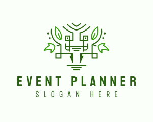 Geometric Forest Elf Logo