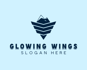 Winged Mountain Peak logo design