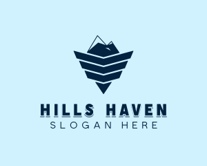 Winged Mountain Peak logo design