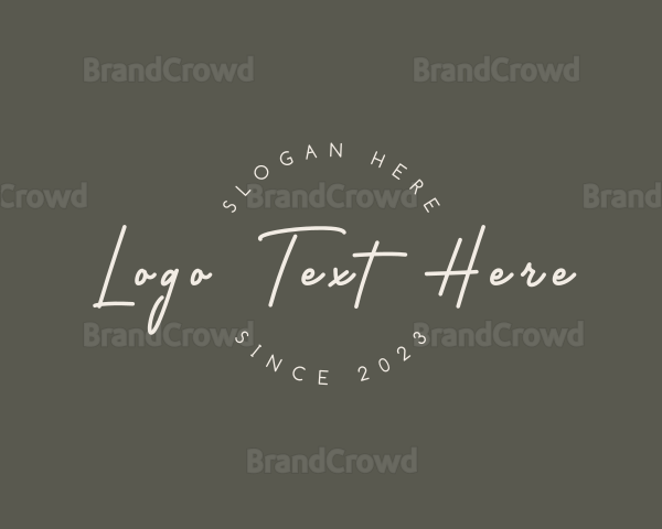 Elegant Cursive Business Logo