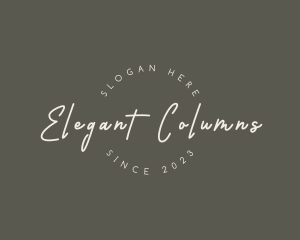 Elegant Cursive Business logo design