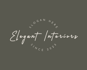 Elegant Cursive Business logo design