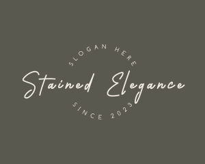 Elegant Cursive Business logo design