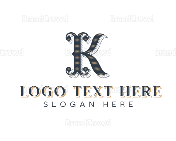 Elegant Business Brand Letter K Logo