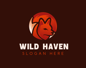 Wild Fox  Hunter logo design