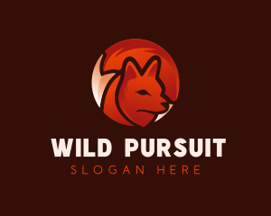 Wild Fox  Hunter logo design