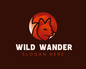 Wild Fox  Hunter logo design