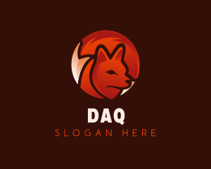 Dog - Wild Fox  Hunter logo design