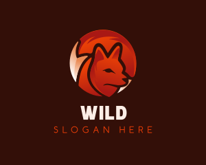 Wild Fox  Hunter logo design