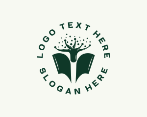 Wisdom - Book Tree Knowledge logo design