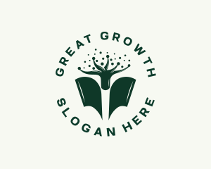 Book Tree Knowledge logo design