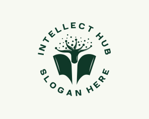 Knowledge - Book Tree Knowledge logo design